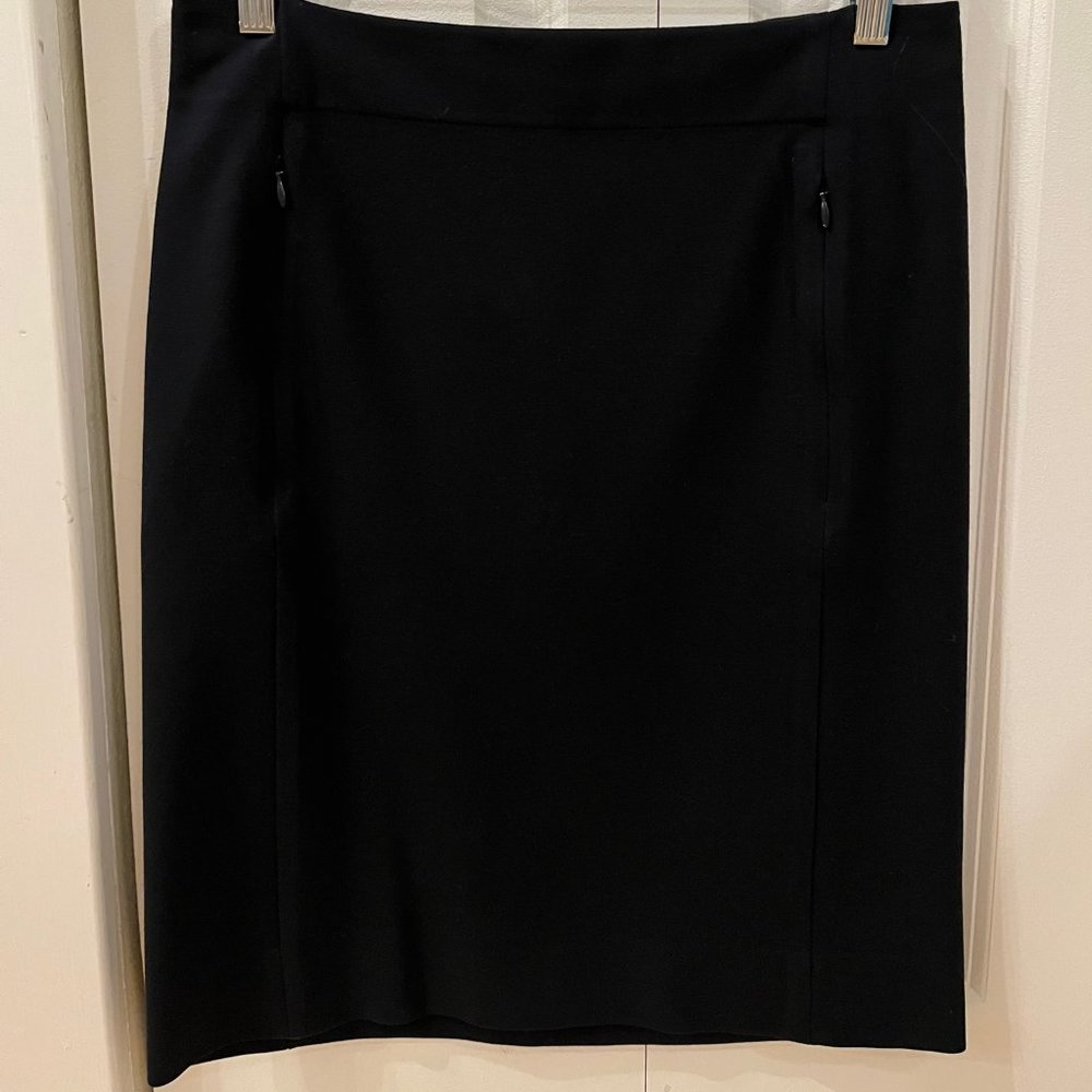 DVF Navy Pencil Skirt